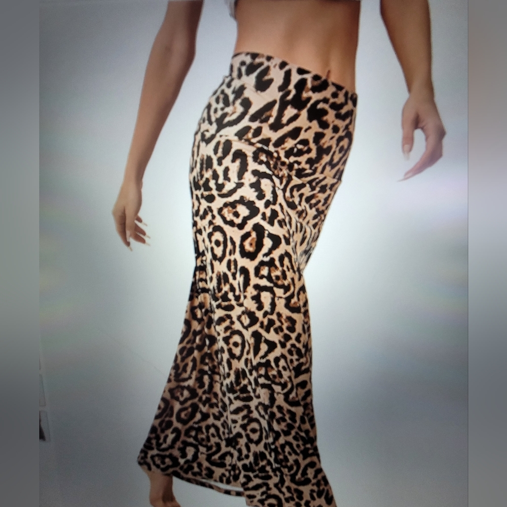 Leopard Maxi Skirt